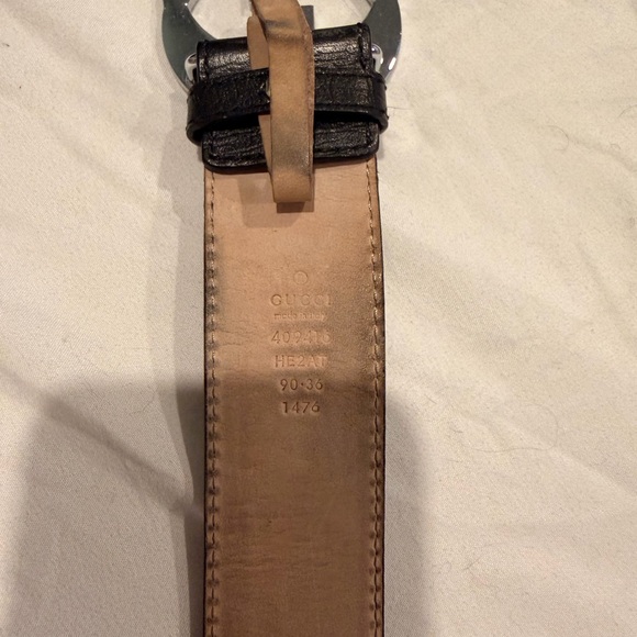 Gucci interlocking Belt with Silver Buckle - Picture 3 of 4